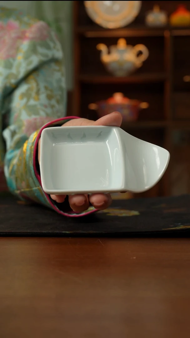 瓷片玲珑瓷筷子架味碟单个