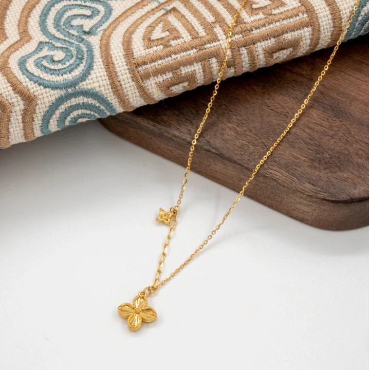 阿敏-X【小幸运项链】足金999精工5G工艺项链