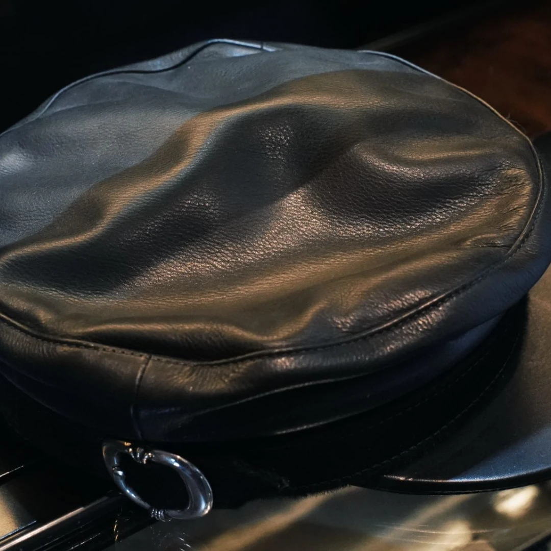 99新 Chrome Hearts/克罗心 全皮马毛报童帽