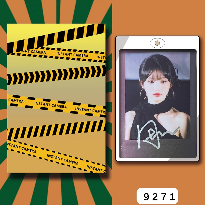 D9271【田曦薇】 正品拍立得照片 渐变