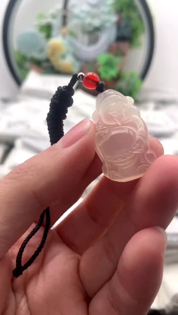 【闪购商品】玛瑙/玉髓颈饰未镶嵌小财神