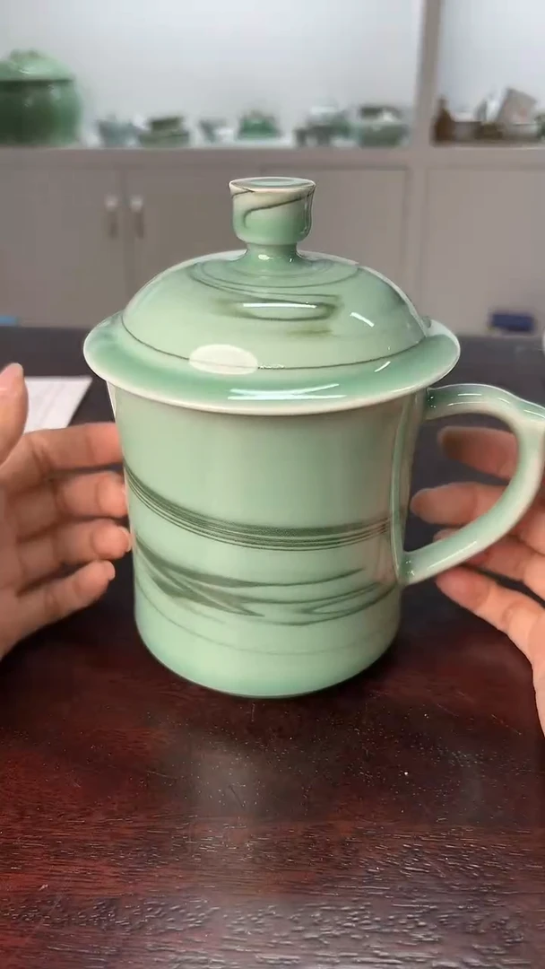 龙泉云间青瓷小米茶器