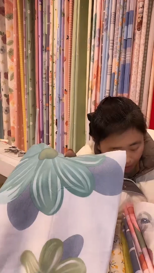 纯棉1.2床单花源绿