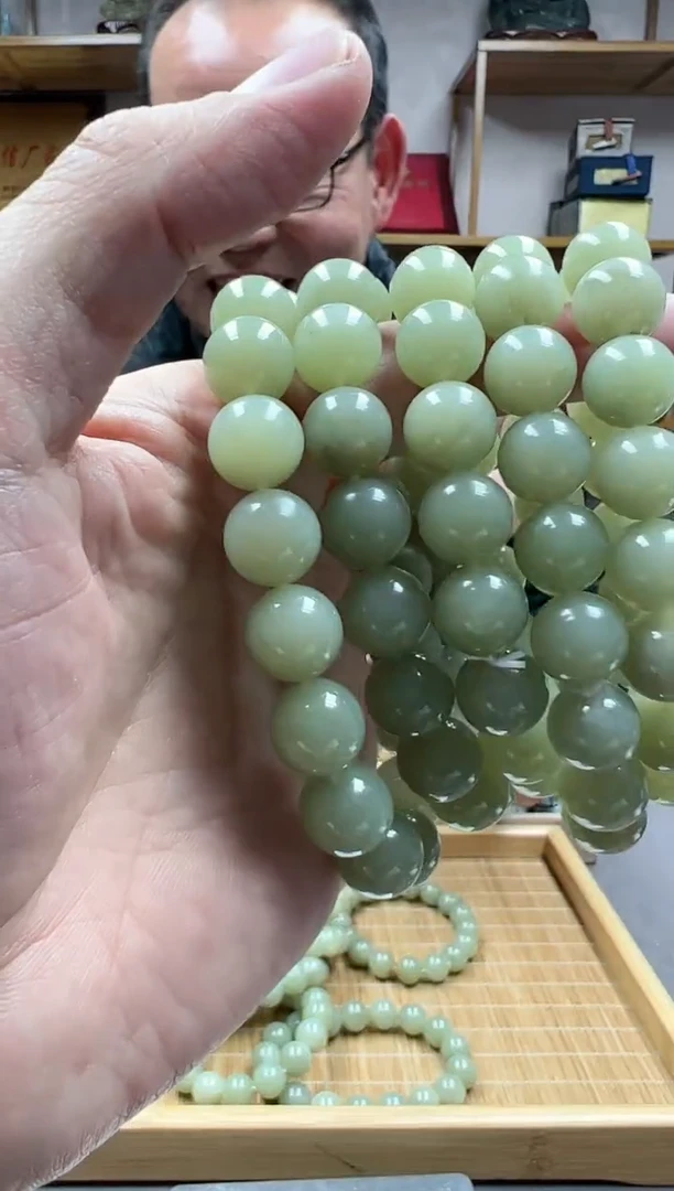 【闪购商品】和田玉手串未镶嵌12且末戈壁多样性发货·拍一发一