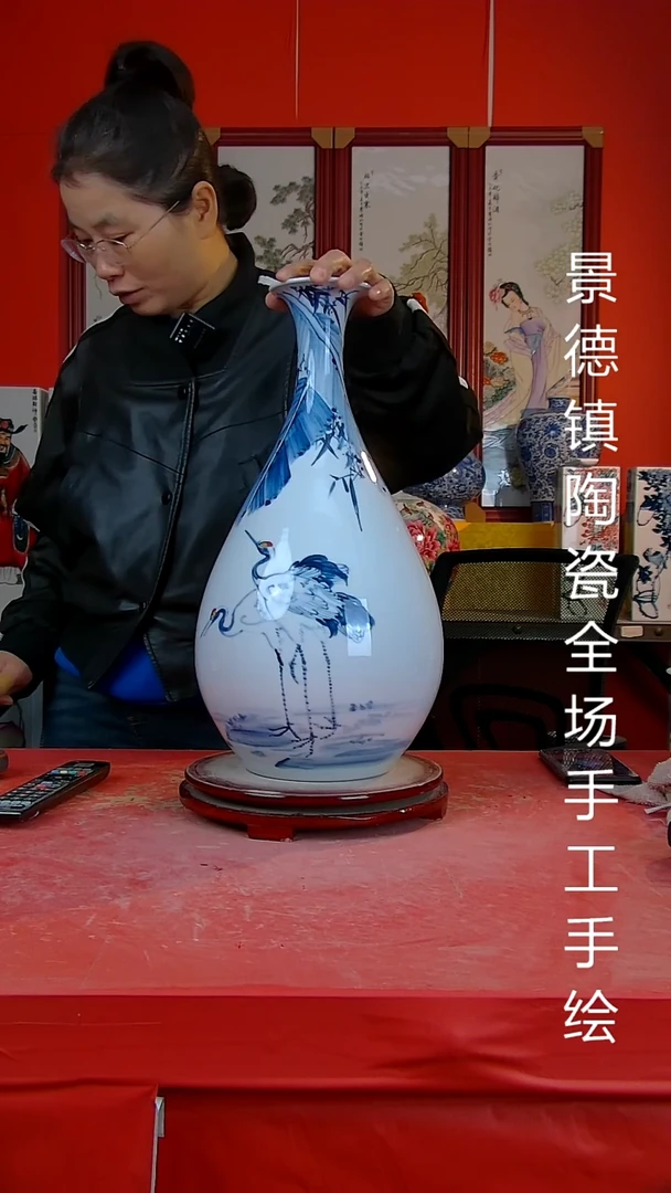 摆件景德镇陶瓷 全场手工手绘