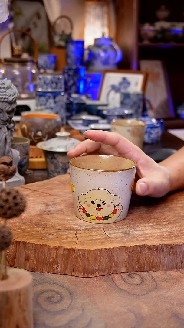 杯子狗狗手工手绘手工手绘