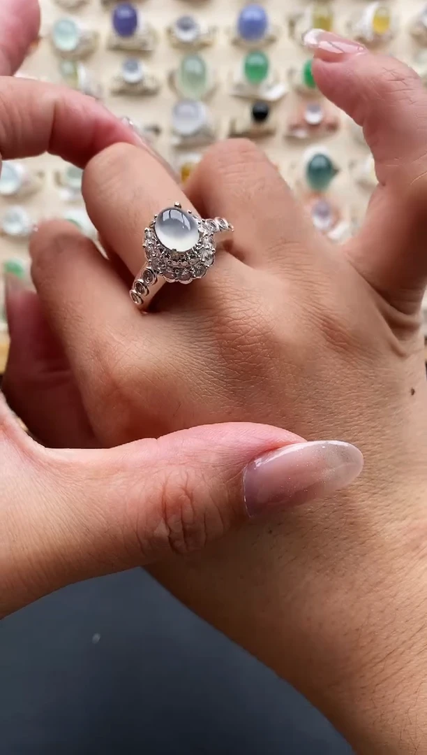 未镶嵌戒指翡翠缅甸天然A货翡翠111  7-