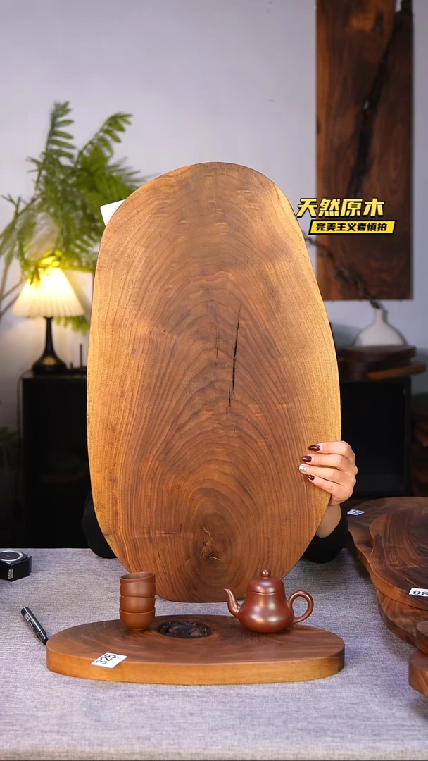 木北美黑胡桃原木.干裂疤结不属于商品质量问题完美主义者慎拍