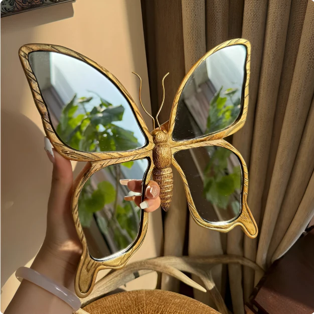 蝴蝶元素饰品立体装饰摆件高级感小众客厅卧室玄关墙面挂件轻奢礼