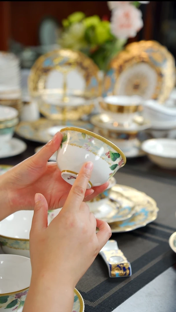 瓷片4寸奶茶碗4个  福利价