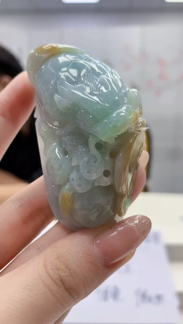 未镶嵌定制翡翠5145jw-毛货挂件50