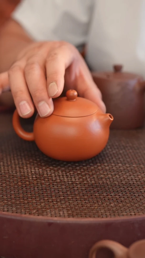 茶壶紫砂朱泥 半手工 200cc