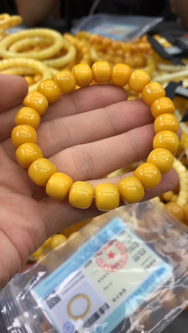 未镶嵌蜜蜡裸石辞*手串