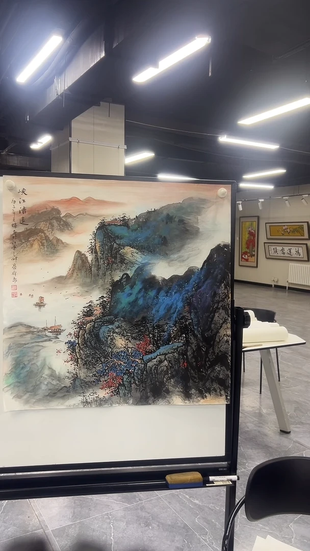 国画写意山水画作品