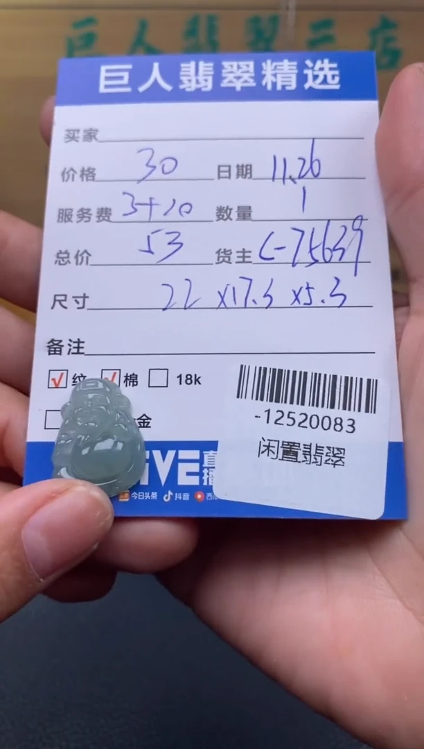颈饰未镶嵌翡翠多人-12520083