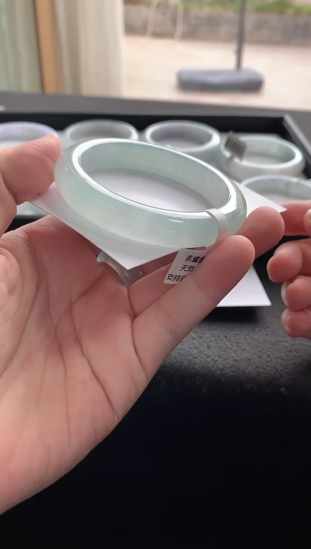 未镶嵌手镯翡翠53.3正圈买断Y4589