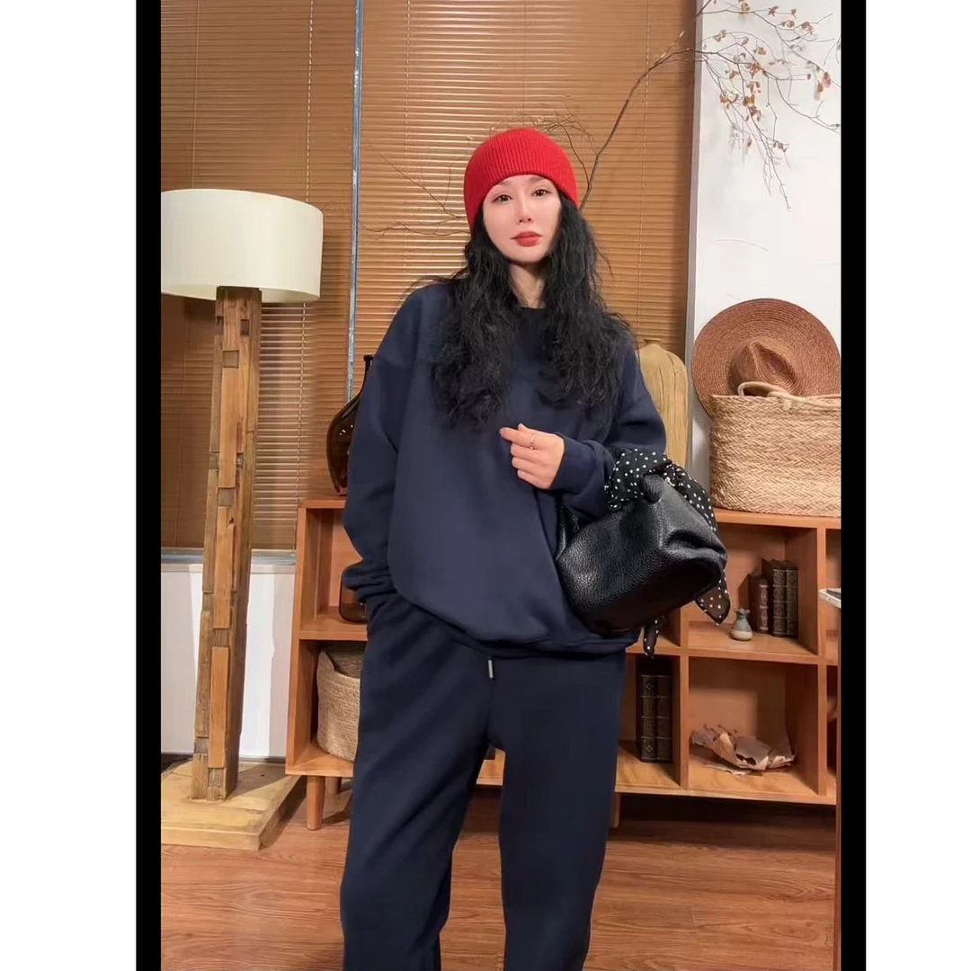 不入后悔的加绒卫衣套装