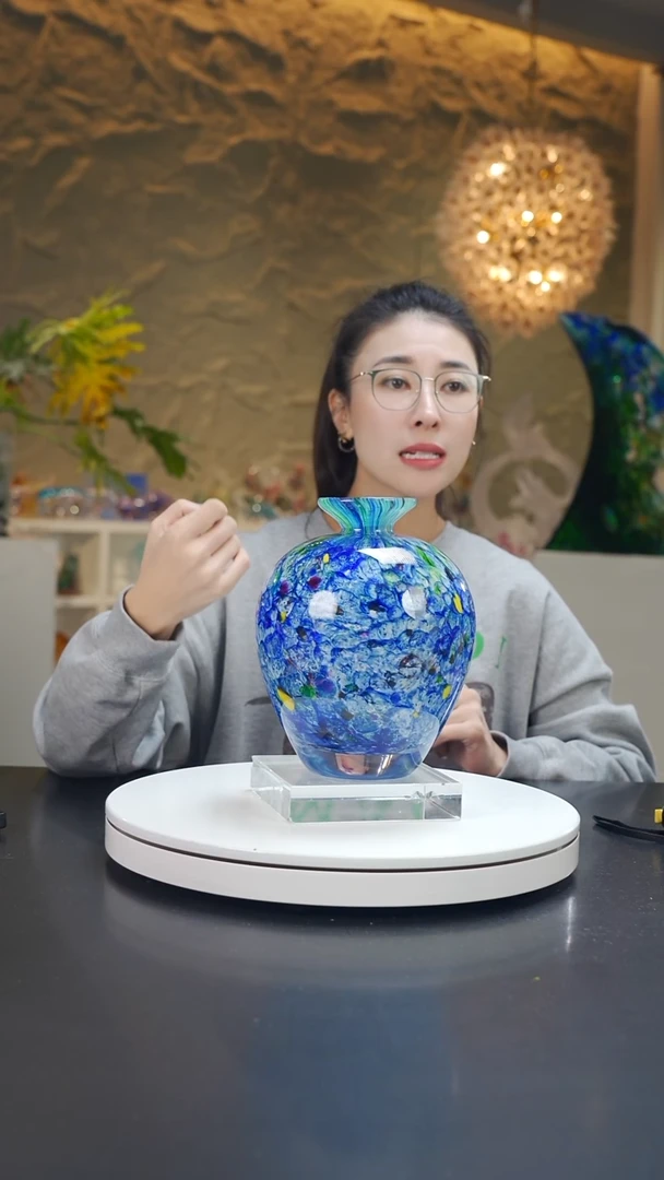 手工艺品琉璃莫奈花园系列花器