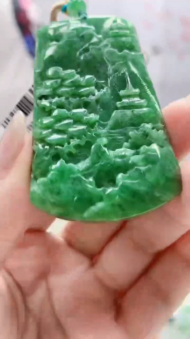 定制翡翠未镶嵌4812lr-毛货挂件133