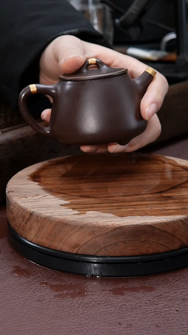 【闪购商品】紫砂茶壶描金高瓢紫砂壶