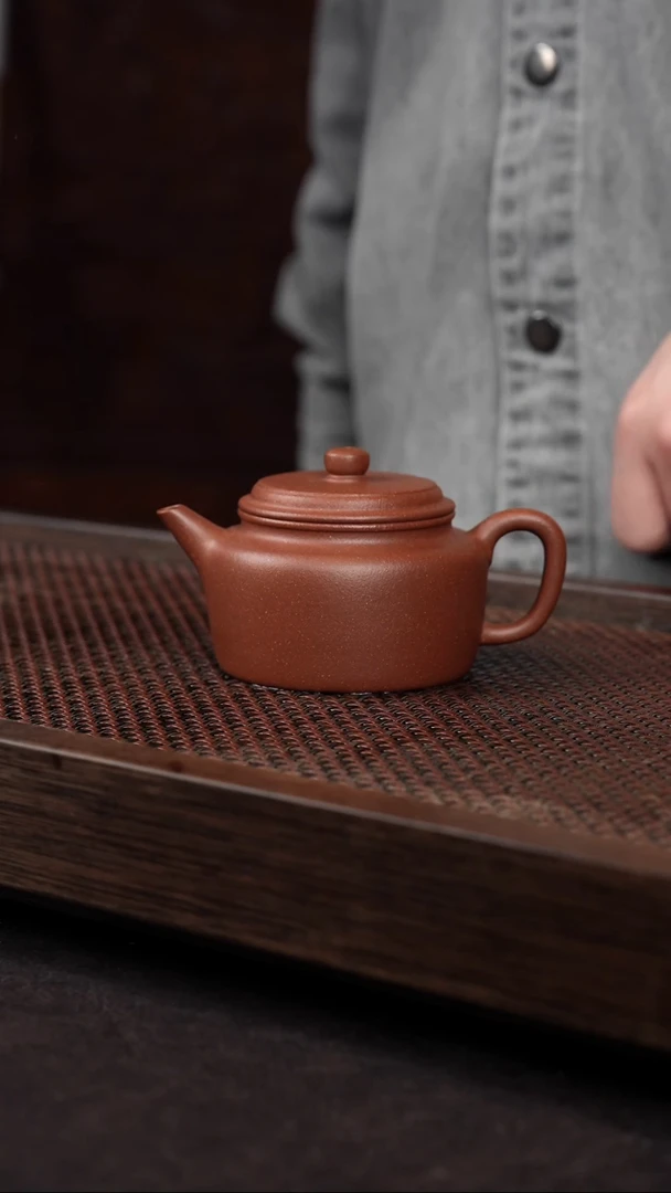 【闪购商品】紫砂茶壶红降坡剑流德中壶＋矿标证书