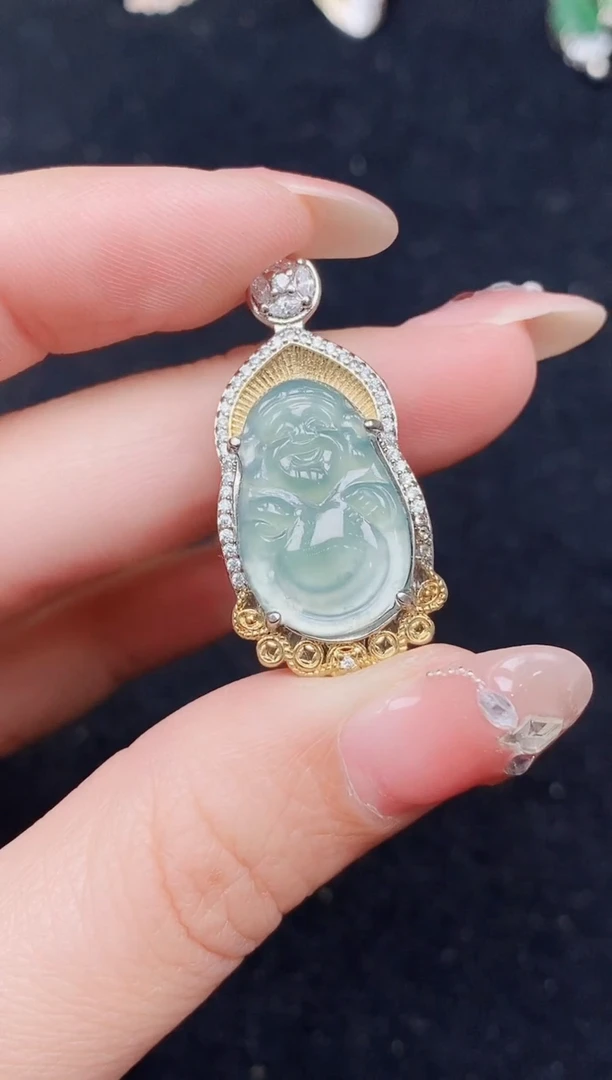 颈饰未镶嵌翡翠天然A货翡翠 保A保真