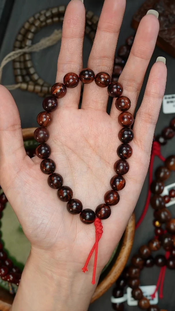 降真香手串/手链海南红降10mm手持瑕疵