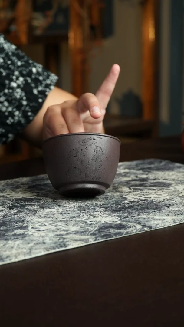 茶杯紫砂87号宜兴紫砂原矿作品160毫升