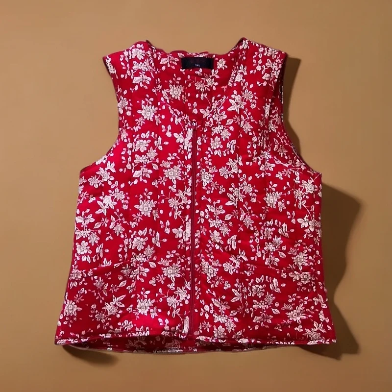 妈妈装秋冬新款夹棉保暖马甲中老年时尚百搭舒适弹力大