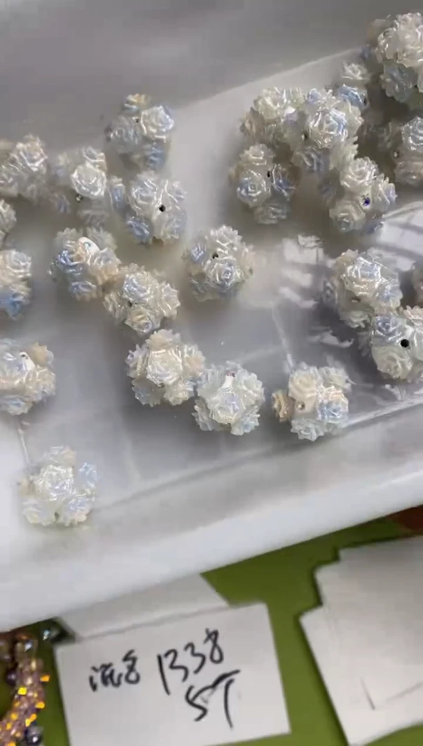 玻璃1344花球5个白色