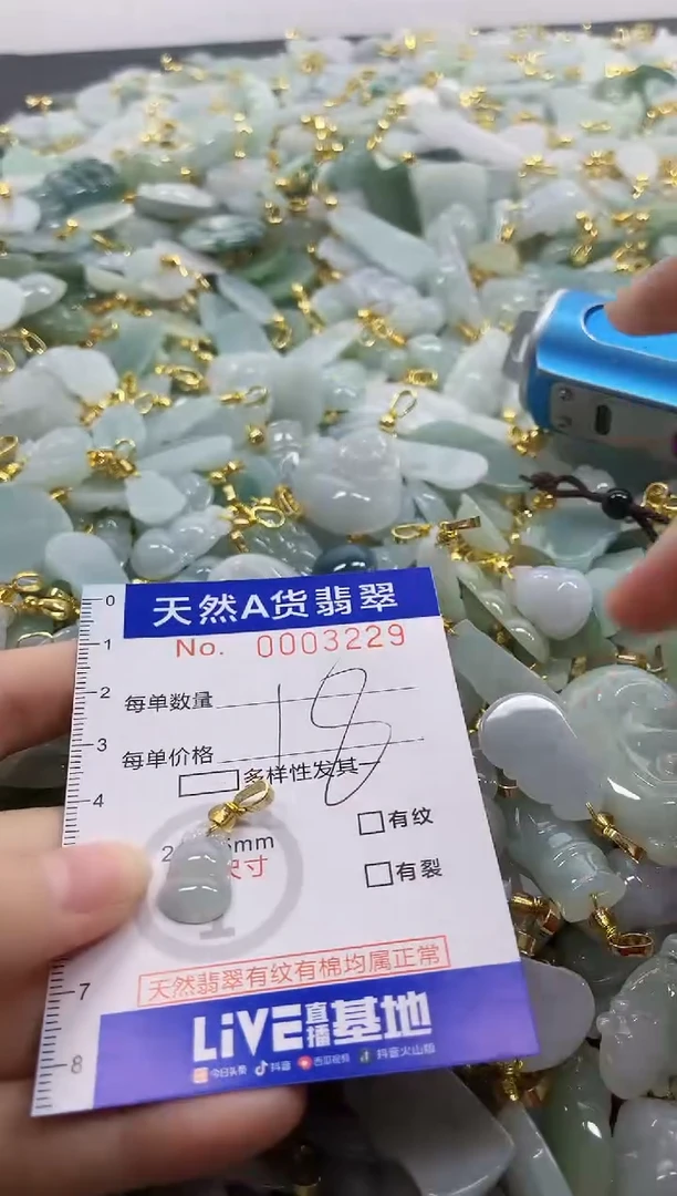 颈饰未镶嵌翡翠天然A货翡翠