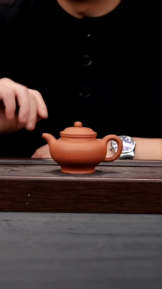 【闪购商品】紫砂茶壶手磨红降坡小掇只