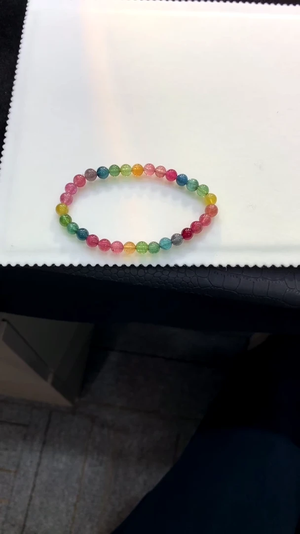 【闪购商品】碧玺手链未镶嵌【梦源珠宝】6m天然碧玺单圈手链