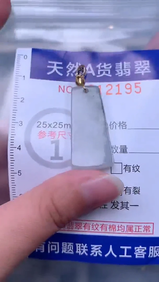 翡翠未镶嵌吊坠(不含链)1