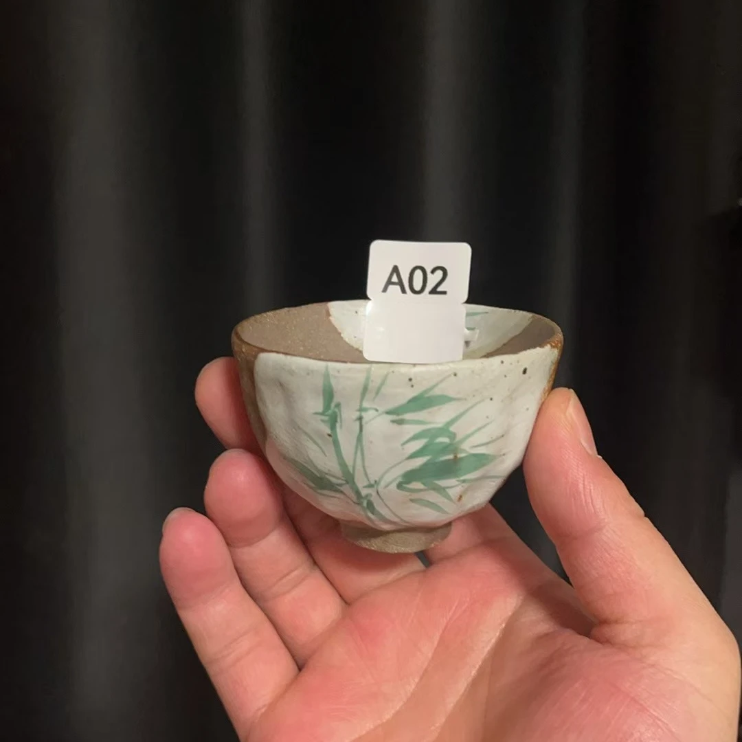 A02手绘神州古韵磨砂感老岩泥茶壶