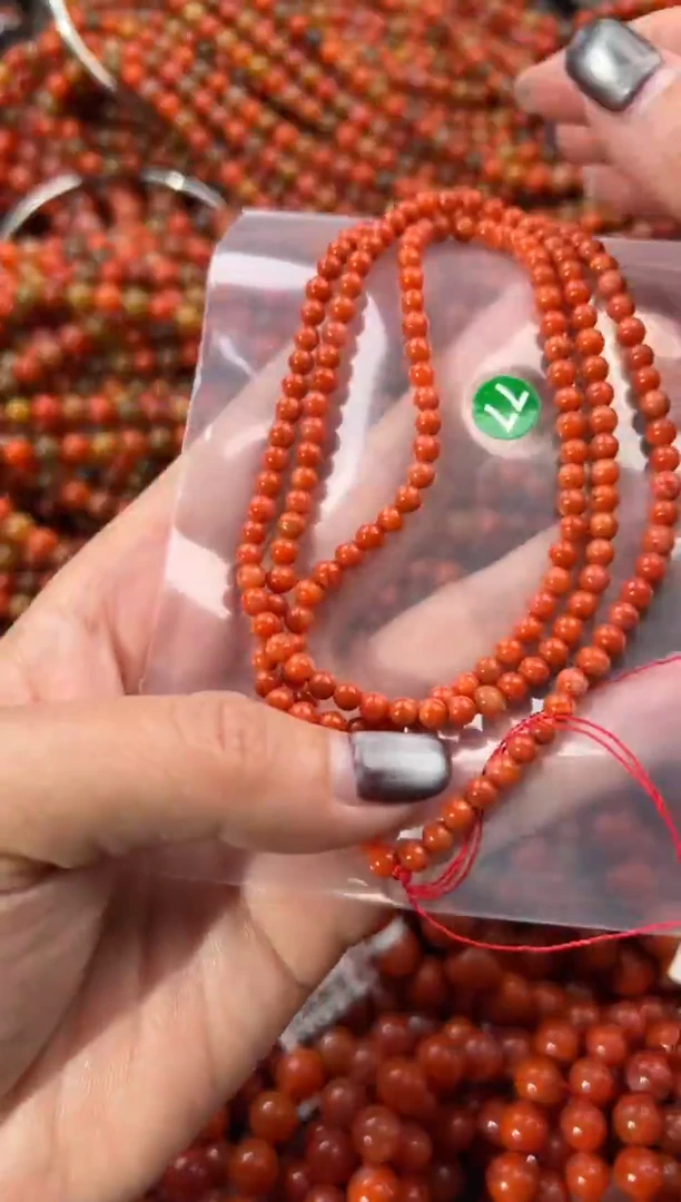 未镶嵌手串南红玛瑙4+