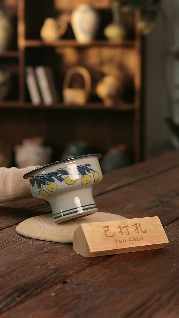 摆件14-218高12口14误差2已打孔瑕疵