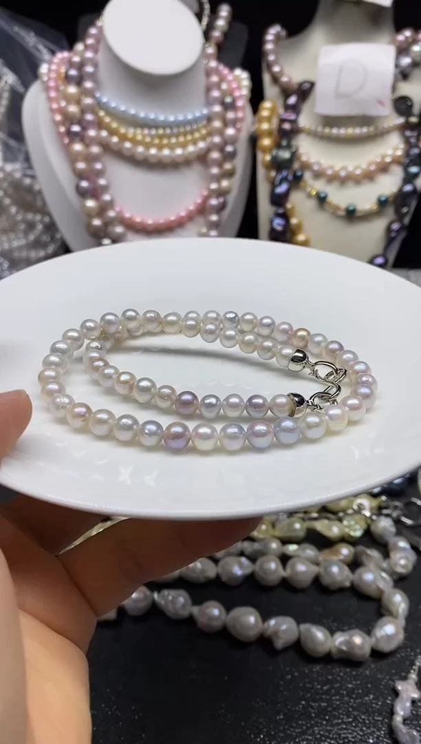 淡水珍珠未镶嵌颈饰多人