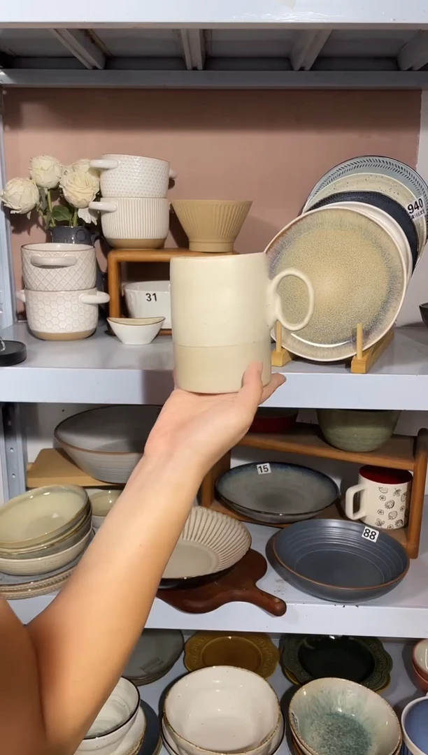 陶瓷（1个装）微瑕粗陶异型杯子