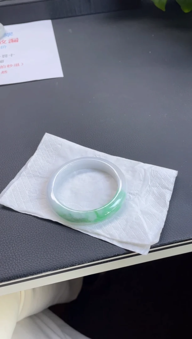 未镶嵌翡翠定制翡翠20#（强推）天然缅甸A货翡翠手镯53-54圈口