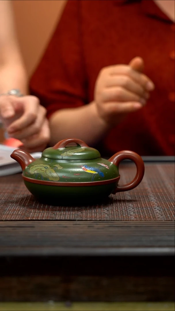 线圆 景舟红泥 紫砂壶 JXF