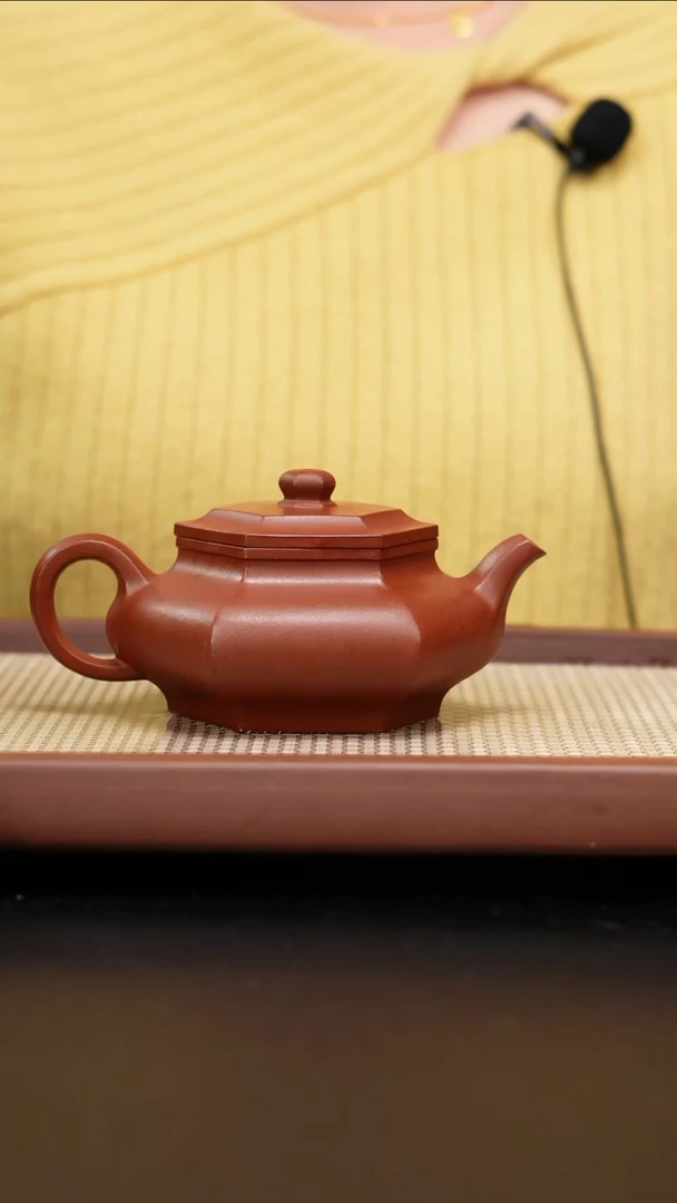 【闪购商品】紫砂茶壶红皮龙六方大彬230