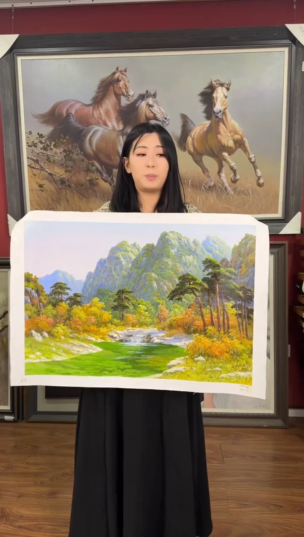 油画【37号】约50*70cm丨朝鲜原创纯手绘孤品油画丨顺丰包邮