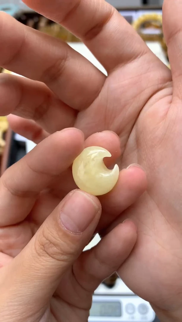 【闪购商品】琥珀珠宝奇石未镶嵌077琥珀蜜蜡花粉