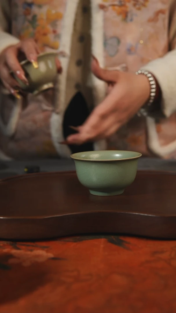 杯子瓷非**常汝州原产地原矿仿古老釉q