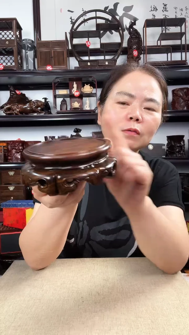 木旋转如意老李红木工艺品