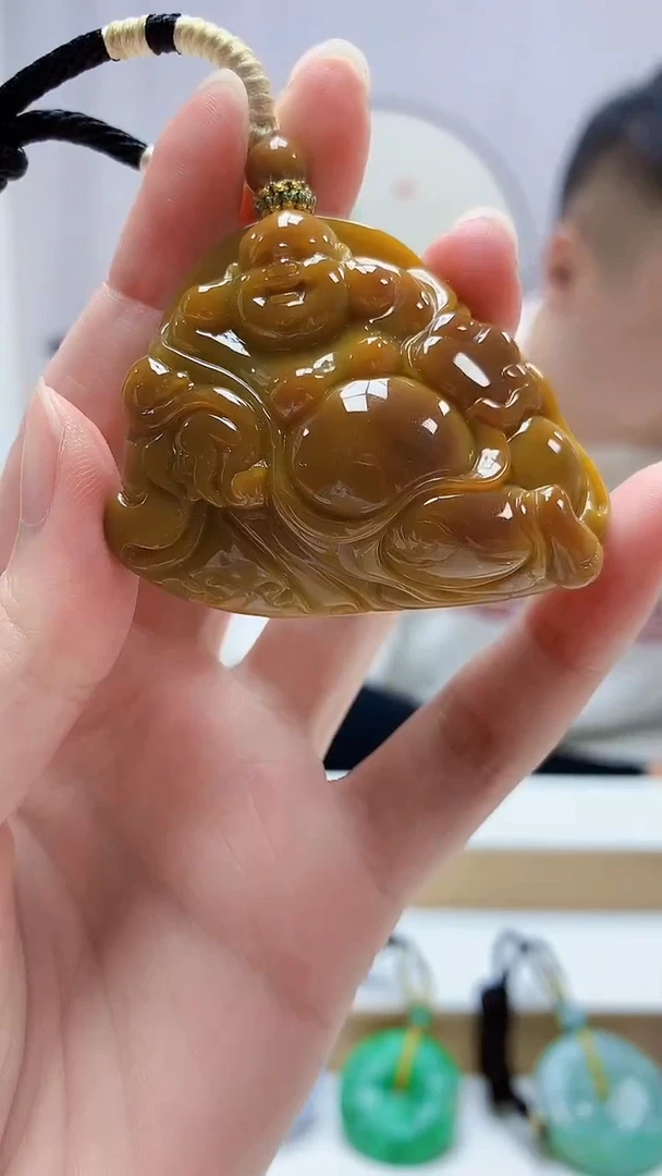 未镶嵌定制翡翠4898zm-毛货挂件191