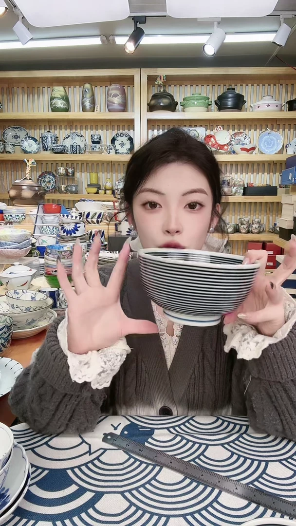 【闪购商品】盘蓝驹16cm进口面碗一个