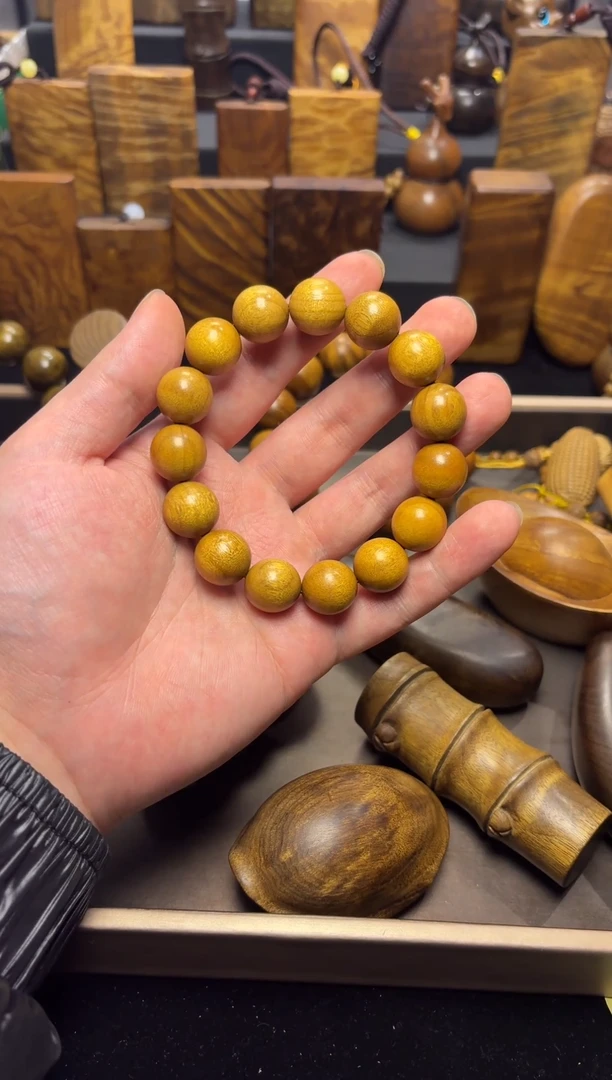 【闪购商品】楠木（金丝楠）其他1.5帝王黄手串56