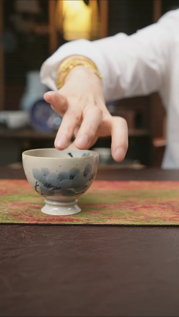 杯景德镇陶瓷杯碗柴烧多人